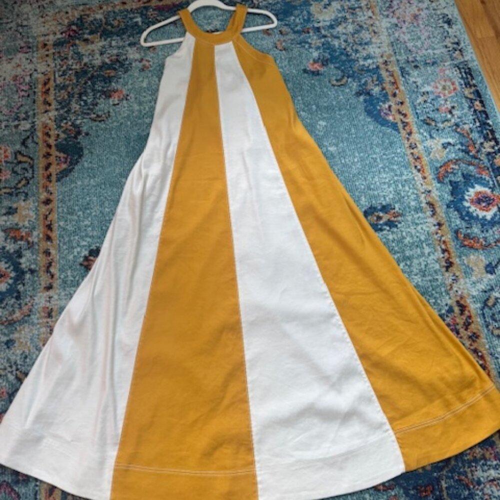 Ami Linen Halter Maxi Dress